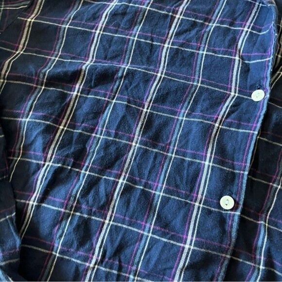 VICTORIA’S SECRET Button Down Flannel Pajama Top Size Large - Picture 2 of 4